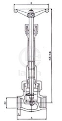 DJ61F低温截止阀 结构图