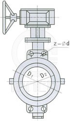  D71/371F46/F3-10/10C/10P    ANSI:125Lb /150Lb 外形尺寸图1