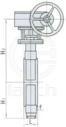  D71/371F46/F3-10/10C/10P    ANSI:125Lb /150Lb 外形尺寸图2