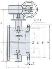 D341F46/F3-10/10C/10P  ANSI:150Lb外形尺寸图