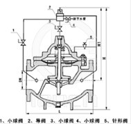 500X泄压持压阀 结构图